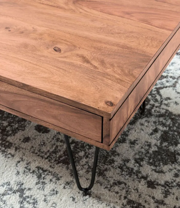 Couchtisch 120 x 60 cm Akazie