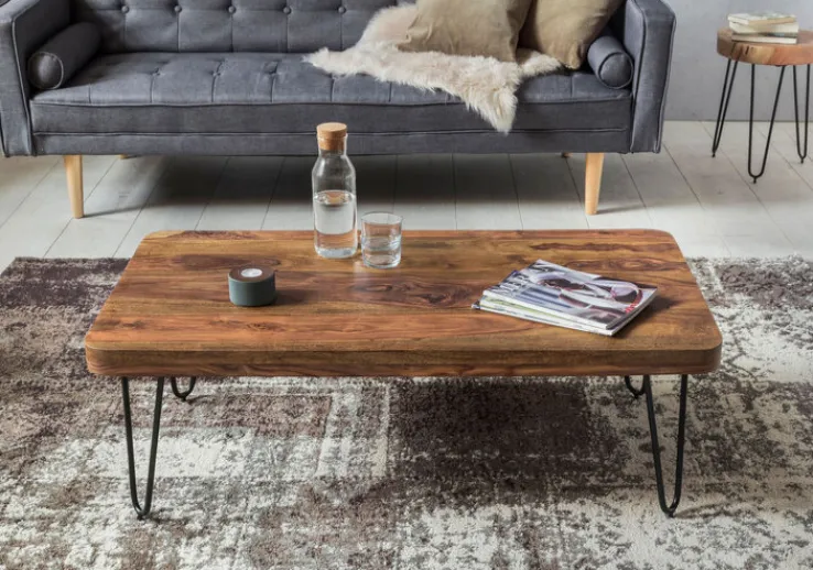 Couchtisch 115 x 60 cm braun