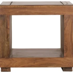 Couchtisch 50 x 50 cm braun