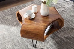 Couchtisch 55 x 55 cm braun