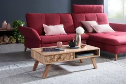 Couchtisch 95 x 50 cm braun