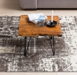 Couchtisch 56 x 51 cm braun