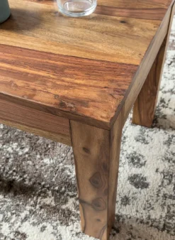 Couchtisch 45 x 45 cm braun