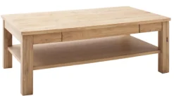 Couchtisch 115 x 65 cm Eiche bianco teilmassiv