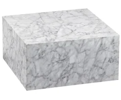 Couchtisch 60 x 60 cm Marmor Optik Grau