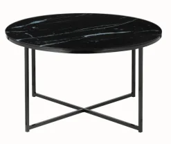 Couchtisch 80 x 80 cm rund schwarz