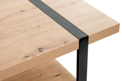 Couchtisch 120 x 60 cm Schwarz/ Asteiche