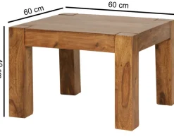 Couchtisch 60 x 60 cm Sheesham