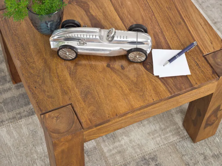 Couchtisch 60 x 60 cm Sheesham