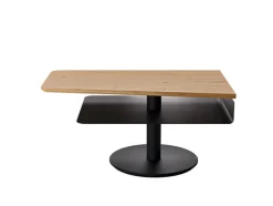 Couchtisch 100 x 60 x 46-64 cm Eiche furniert Braun