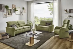 Couchtisch 55 x 55 x 47 cm, Glas, teilmassiv Wildeiche/Grau