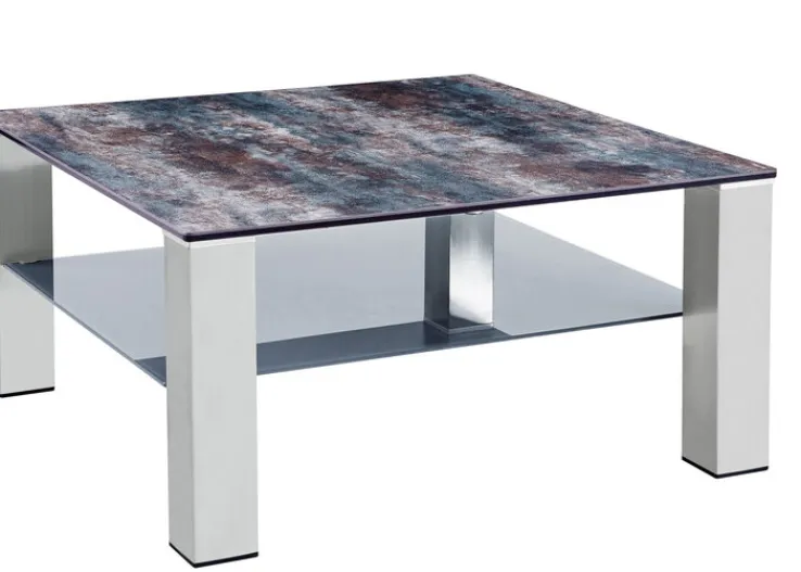 CASAVANTI Couchtisch ALTEA Edelstahl /Glas