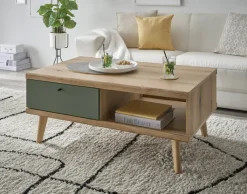 Couchtisch ALVA 107x67 cm Evoke Eiche teilmassiv