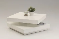 QUARTIER Couchtisch ANDY 67 x 67 cm weiß