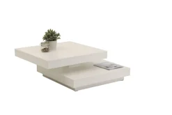 QUARTIER Couchtisch ANDY 67 x 67 cm weiß