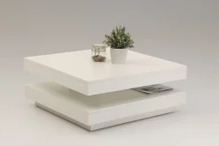 QUARTIER Couchtisch ANDY 67 x 67 cm weiß