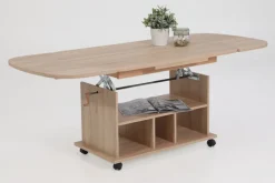 QUARTIER Couchtisch BABSI III 107-157 x 67 cm Eiche