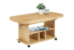 QUARTIER Couchtisch BABSI III 107-157 x 67 cm Eiche