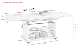 QUARTIER Couchtisch BABSI III weiß