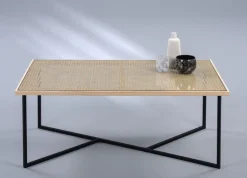 QUARTIER Couchtisch BRODY Wiener Geflecht