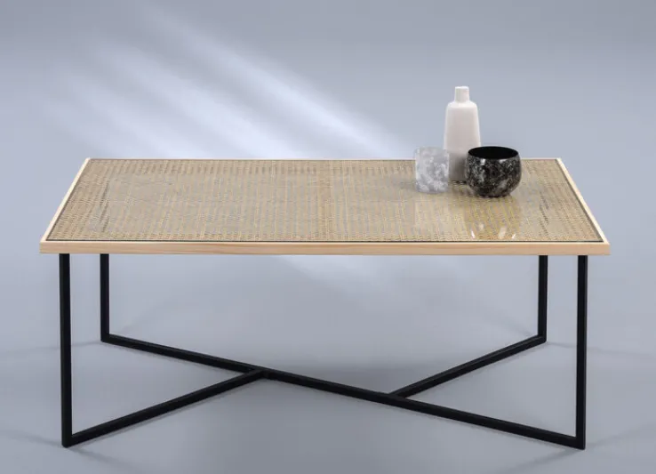 QUARTIER Couchtisch BRODY Wiener Geflecht