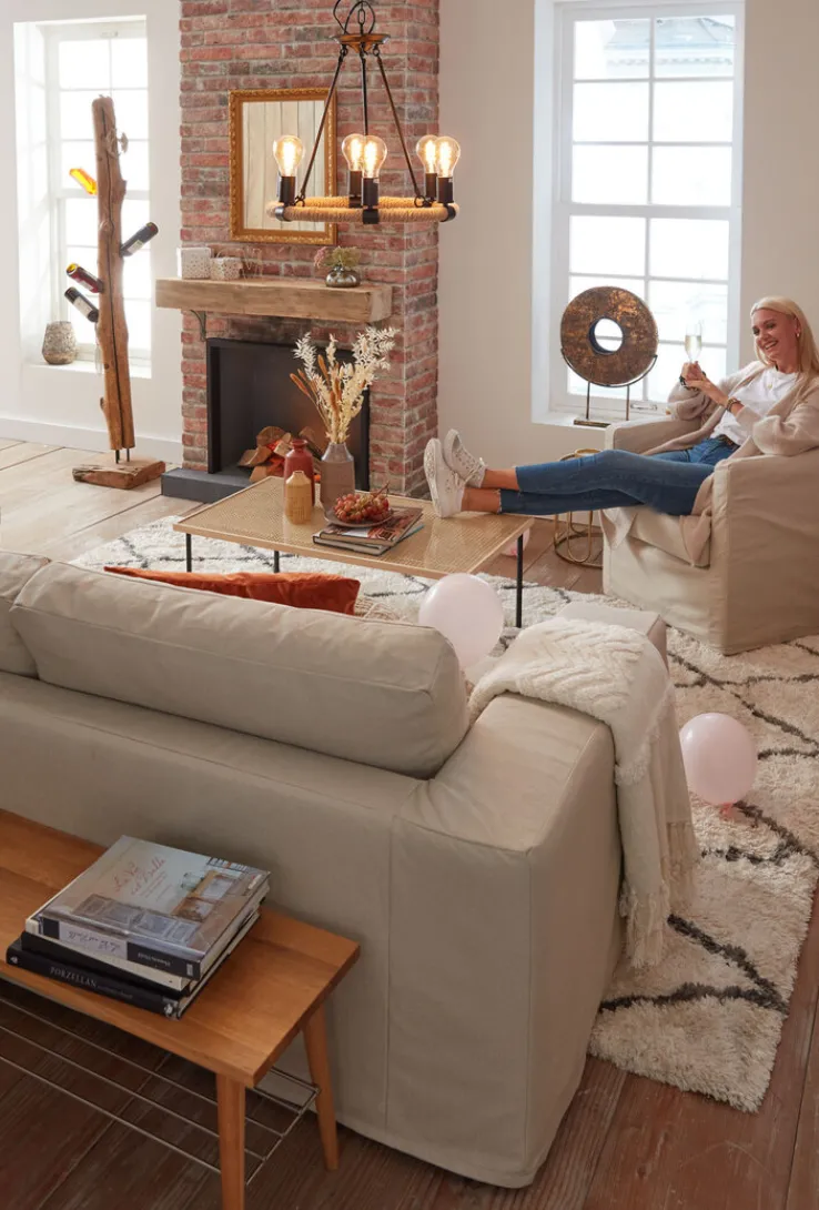 QUARTIER Couchtisch BRODY Wiener Geflecht