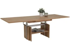 QUARTIER Couchtisch BRUCE 110-177 x 53-69 x 68 cm Artisan Eiche