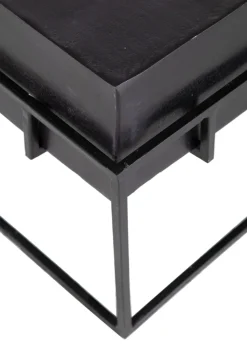 Couchtisch CALLUM 62x62 cm bronzefarben antik