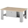 Couchtisch CHAMBORD 107x67 cm grau/braun