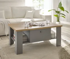 Couchtisch CHAMBORD 107x67 cm grau/braun