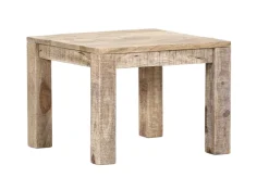 QUARTIER Couchtisch CHASE 60 x 60 cm Mango massiv/schwarz