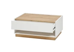 Couchtisch CITY 90x60 cm Weiß/Wotan Eiche Nachbildung