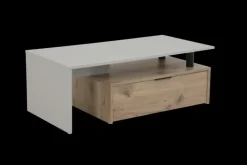 Couchtisch DENNIS 110 x 55 cm hellgrau/braun