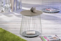 Couchtisch ELIAS 50x50 cm Metall Cappuccino