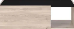 Couchtisch EMMA 112 x 37 cm Castello-Eiche-Dekor beige/schwarz