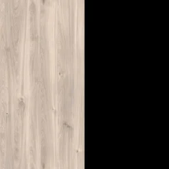 Couchtisch EMMA 112 x 37 cm Castello-Eiche-Dekor beige/schwarz