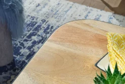 Couchtisch 2er Set Schwarz/ Mango massiv Braun