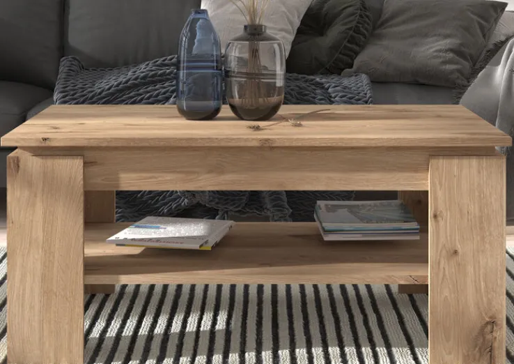 QUARTIER Couchtisch FRENO 100 x 60 cm braun