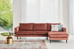 Couchtisch GAJETTA 80 x 45 cm rund goldfarbig