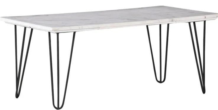 QUARTIER Couchtisch GANO 110 x 60 cm weiß schwarz