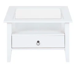 Couchtisch HENRY 75x45x75 cm Massivholz Kiefer weiß