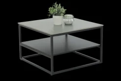 Couchtisch HUGO 70 x 70 cm grau/schwarz