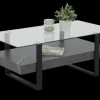 Couchtisch KONRAD 110 x 60 cm grau/schwarz