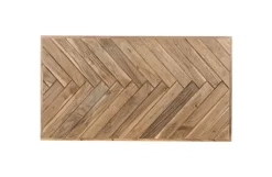 QUARTIER Couchtisch LUANDA 110 x 60 cm Massivholz Akazie natur/schwarz