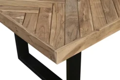 QUARTIER Couchtisch LUANDA 110 x 60 cm Massivholz Akazie natur/schwarz