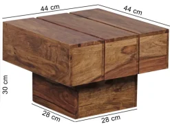 Couchtisch LUCCA 44 x 44 cm Sheesham