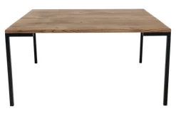 QUARTIER Couchtisch LUGANO 90 x 90 cm Eiche/ schwarz