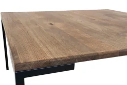 QUARTIER Couchtisch LUGANO 90 x 90 cm Eiche/ schwarz