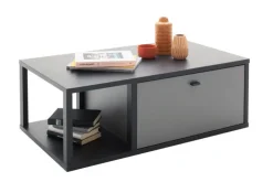 Couchtisch LUXOR 95 x 55 cm Royal grau/ anthrazit