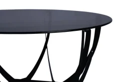 Couchtisch MARIE 80x80 cm schwarz/grau